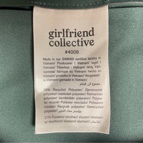 Girlfriend Collective Jade Green Compressive High Rise Leggings Size XS - Picture 8 of 11